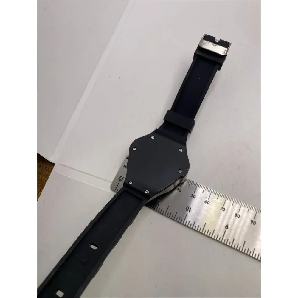 Mens Light Up UFO Aircraft Watch Works New Battery